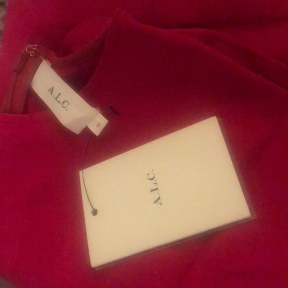 NWT $395 A.L.C. Cap Sleeve Pink Mini Dress in size 10! - Picture 3 of 3